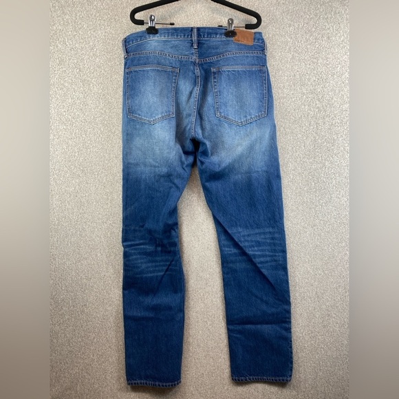 Gap standard taper jeans mens 35x34 factory fade cotton - Picture 4 of 11